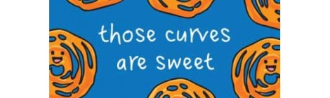 The Playful Indian Dina Thanki Curves are Sweet Jalebi illustrated greetings card