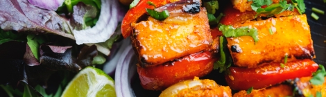 Paneer tikka Indian vegetarian recipe peppercorn passion Sweet Chilli Friday